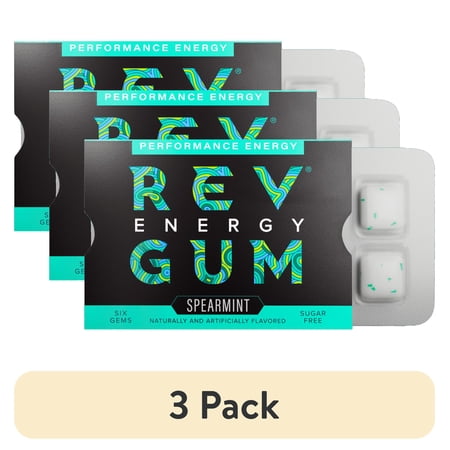Rev Spearmint Energy Sugar Free · Chicles y mentas · 3 pack