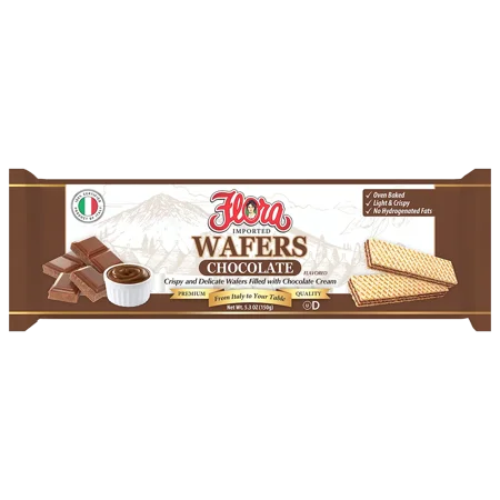 Flora Chocolate Wafers · Galletas de chocolate · 150 g
