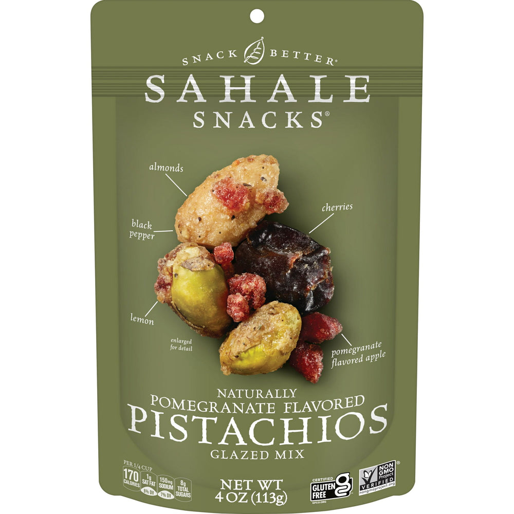 Sahale Pomegranate Pistachios Glazed Gluten-Free · Nueces · 113 g · sobre