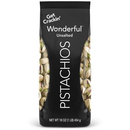 Wonderful Pistachios In-Shell Unsalted Nuts · Nueces · 454 g · bolsa