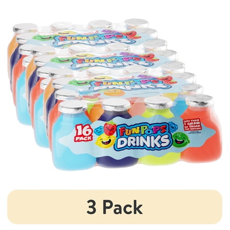FunPops Kids Ready to Drink Variety Pack Less than · Bebida · 3 pack de 1 g