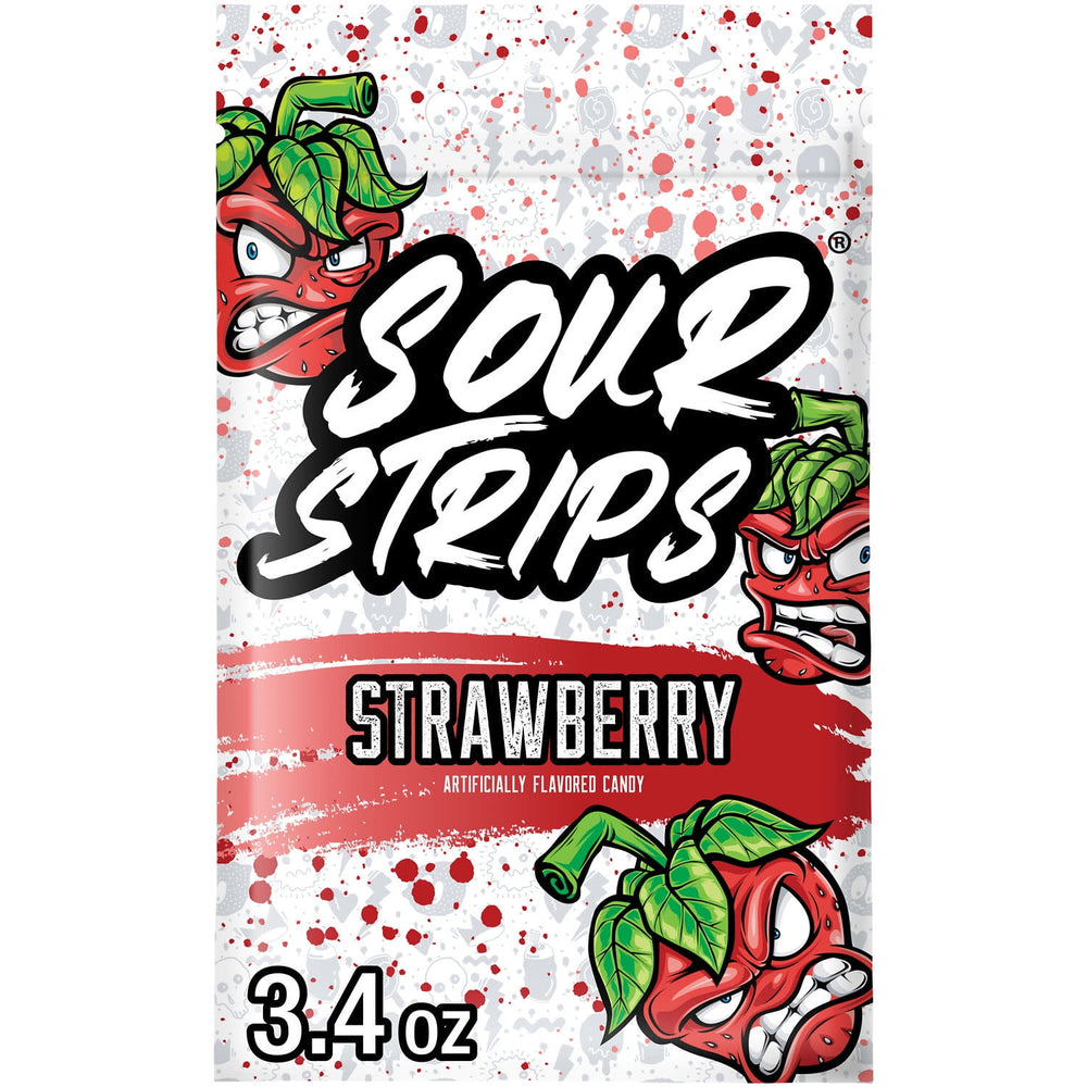 Sour Strips Strawberry · Caramelos · 96 g · bolsa