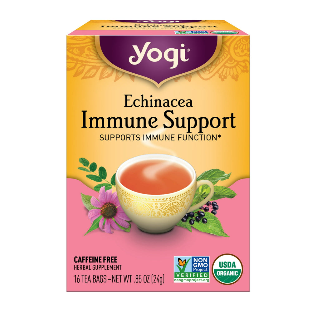 Yogi Tea Echinacea Immune Support Organic Herbal Tea · Té · 16 pzas