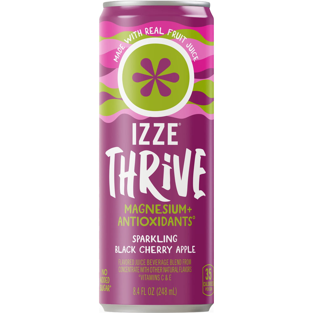 IZZE Thrive Black Cherry Apple with Magnesium · Bebida · 8.4 oz · lata