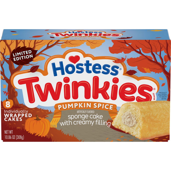Hostess Twinkies Pumpkin Spice · Pastelitos · 8 pzas · 300 g