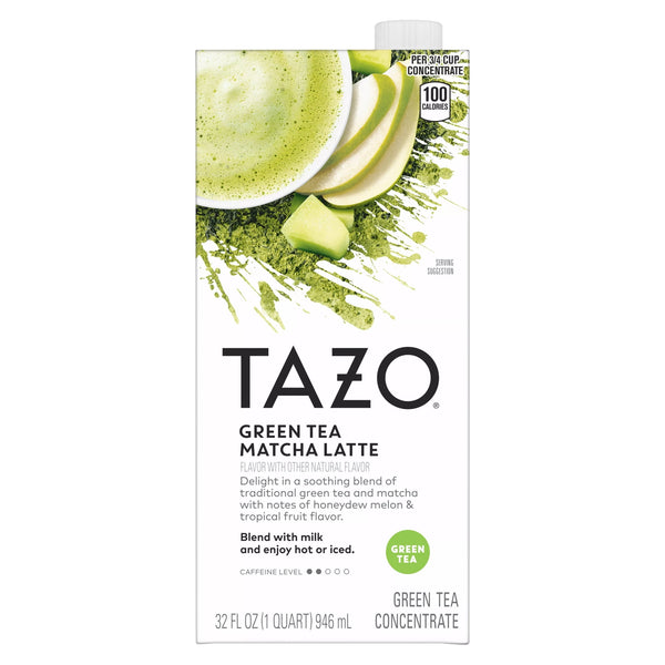 TAZO Green Tea Matcha Latte Concentrate Sweetened · Té · 907 g · caja