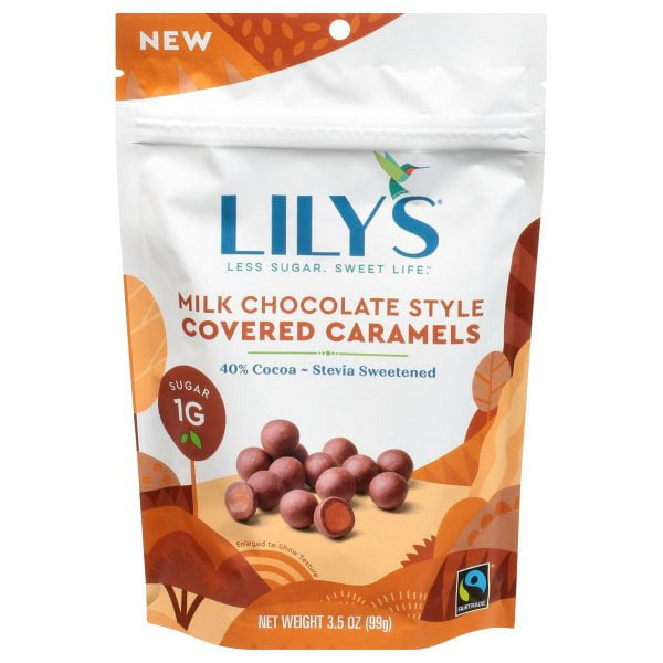 Lily's - Milk Chocolate Style Covered Caramels · Caramelos · 99 g